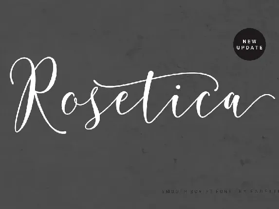 Rosetica Smooth Script font