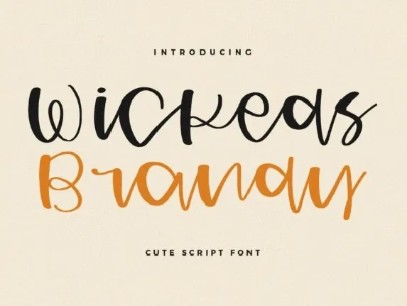 Wickeds Brandy font