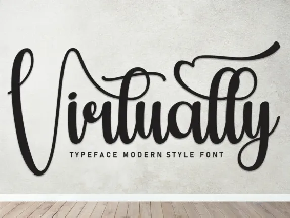 Virtually Script font