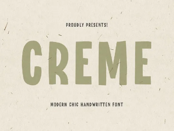 Creme font