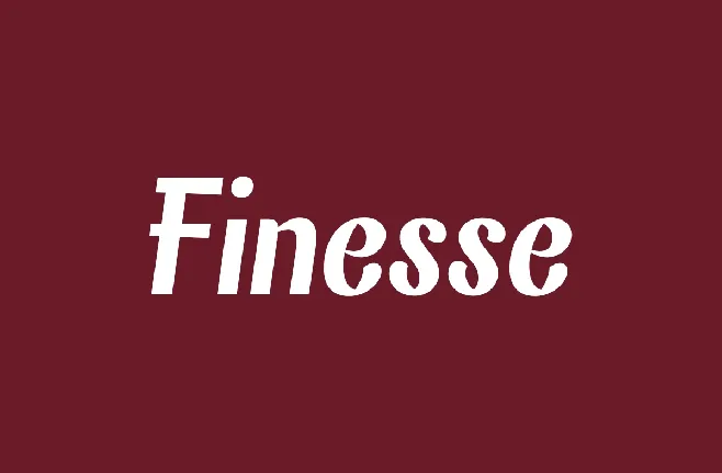 Finesse font