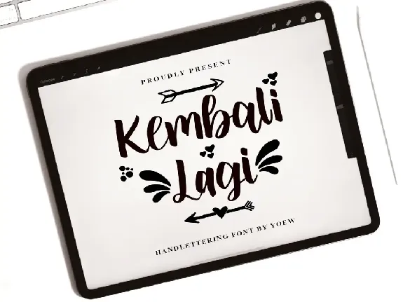 Kembali Lagi font