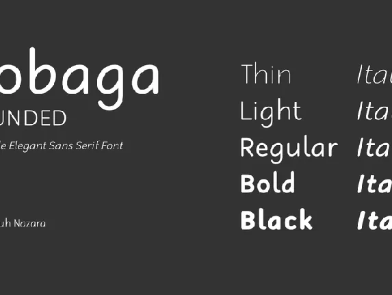 Robaga Rounded font