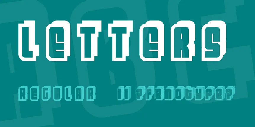 Letters font