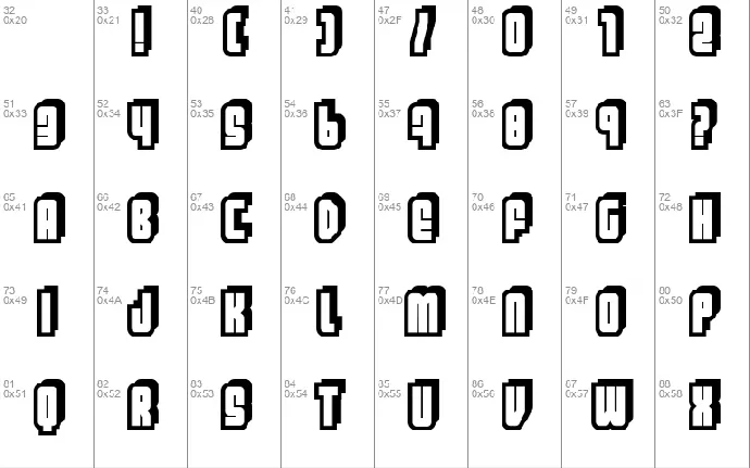 Letters font