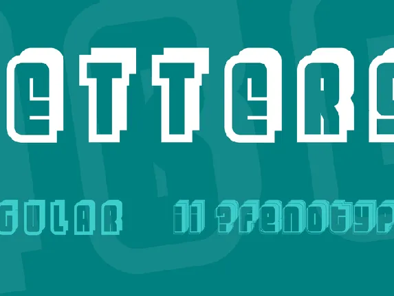 Letters font