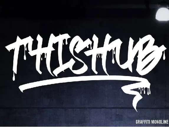 Thishub Graffiti font