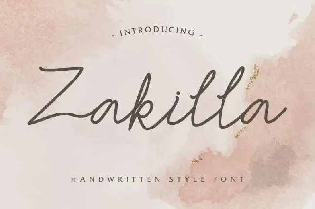 Zakilla Handwritting font