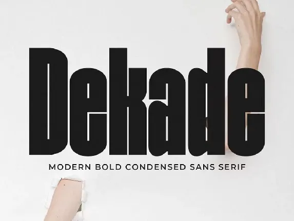 Dekade font