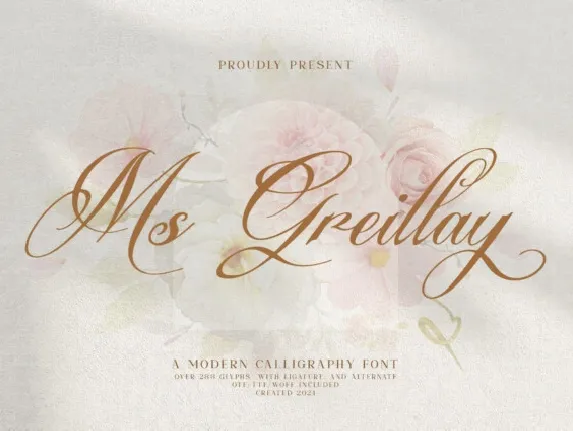 Ms Greillay font