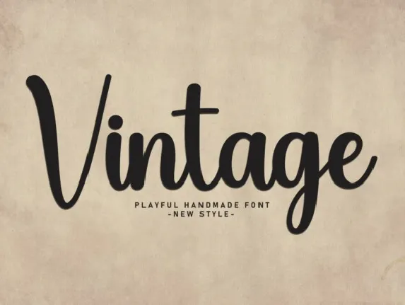 Vintage Script font