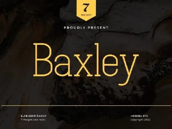 Baxley Slab Serif font