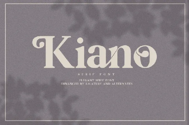 Kiano Serif font