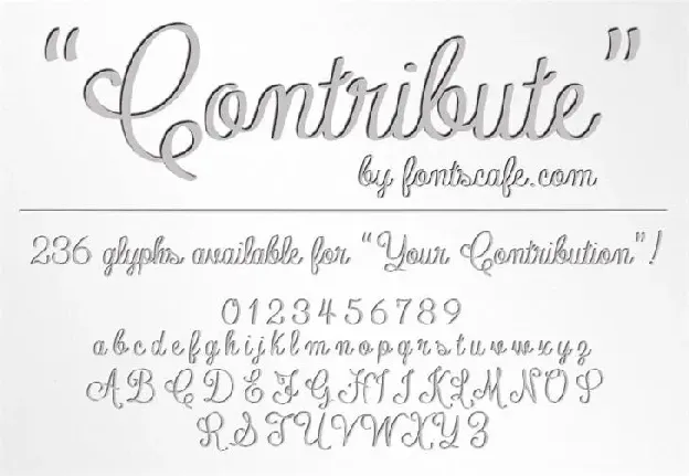 Contribute font