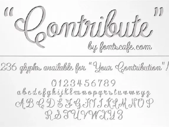 Contribute font