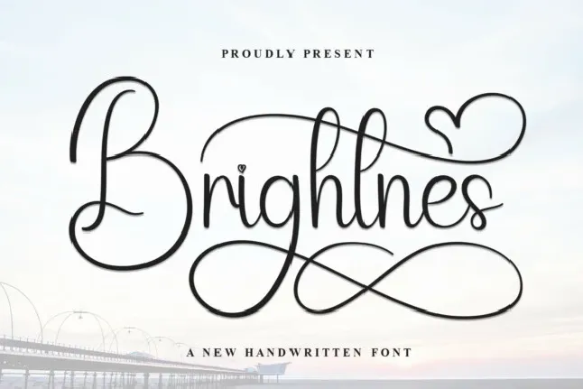 Brightnes Script font