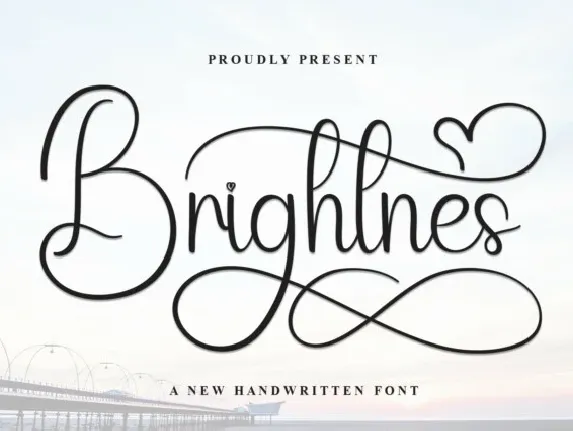 Brightnes Script font