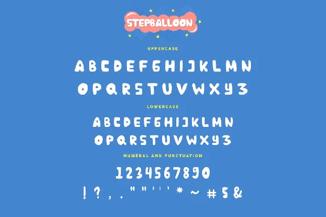 Stepballoon Demo font