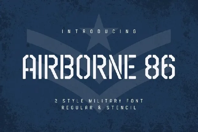 Airborne 86 Sans Military font