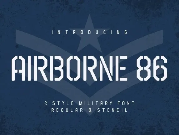 Airborne 86 Sans Military font