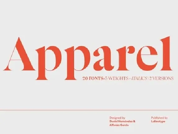 Apparel Family font