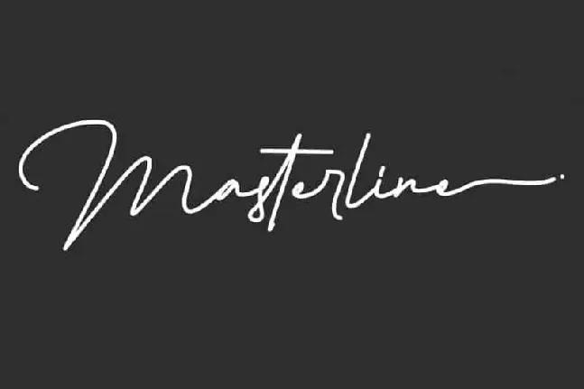 Masterline Handwritten font