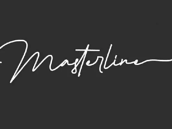 Masterline Handwritten font