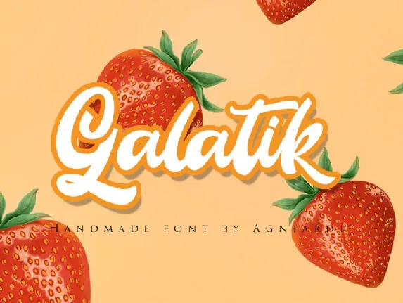 Galatik Script font