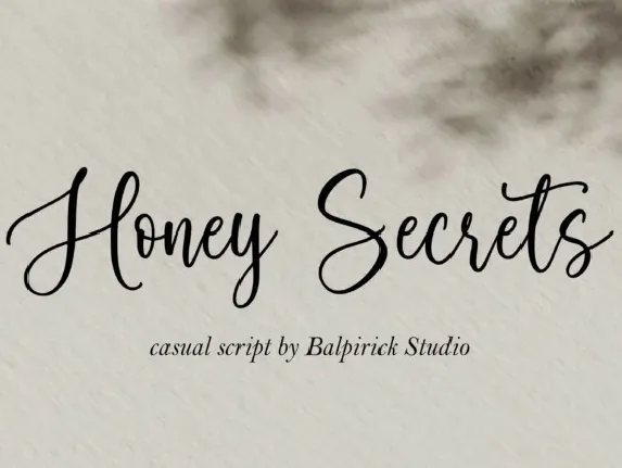 Honey Secrets font