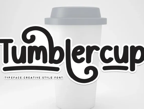 Tumblercup Display font