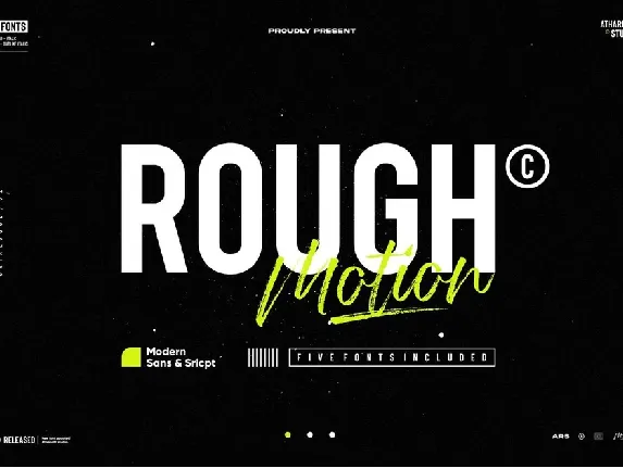 Rough Motion font