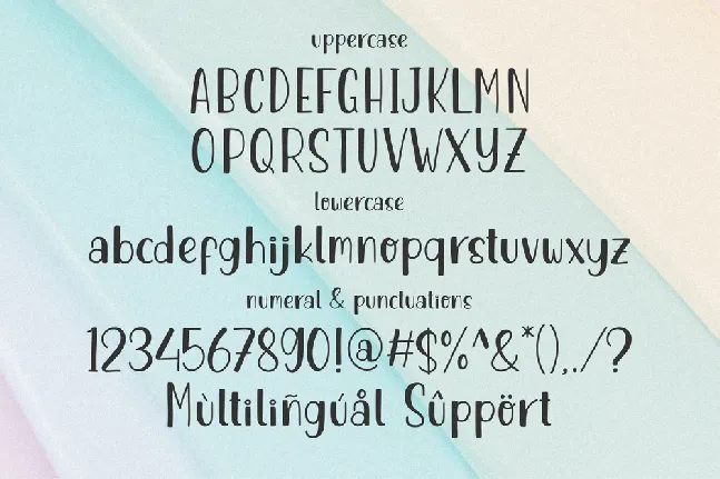 Rainbow Sunshine font