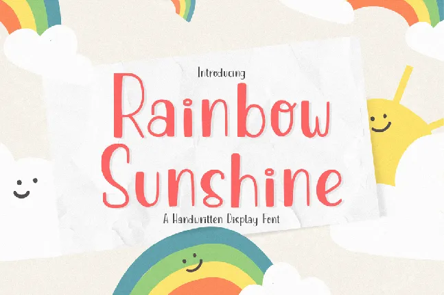 Rainbow Sunshine font