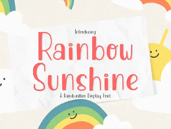 Rainbow Sunshine font