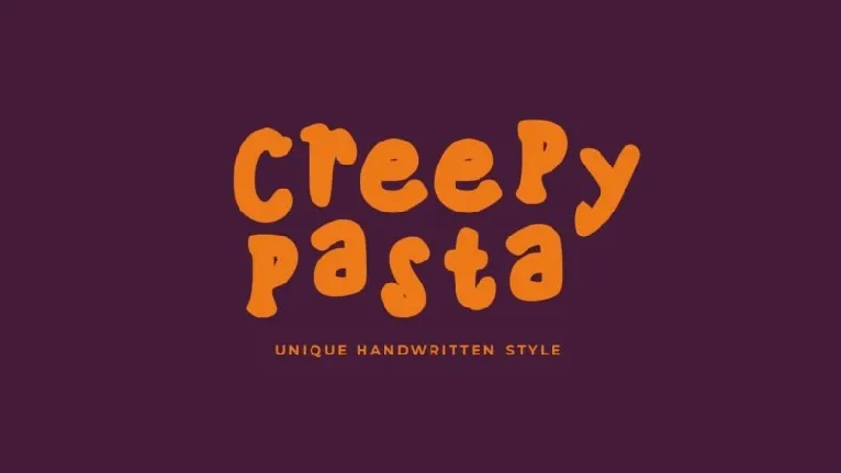 Creepy Pasta font