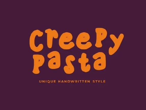 Creepy Pasta font