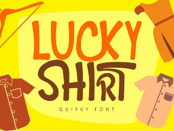 LUCKY SHIRT font