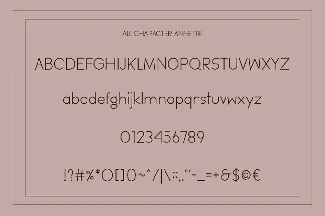 Annette font