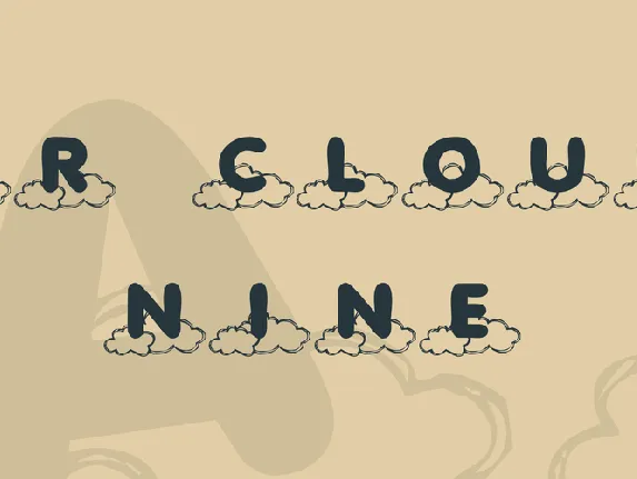 KR Cloud Nine font