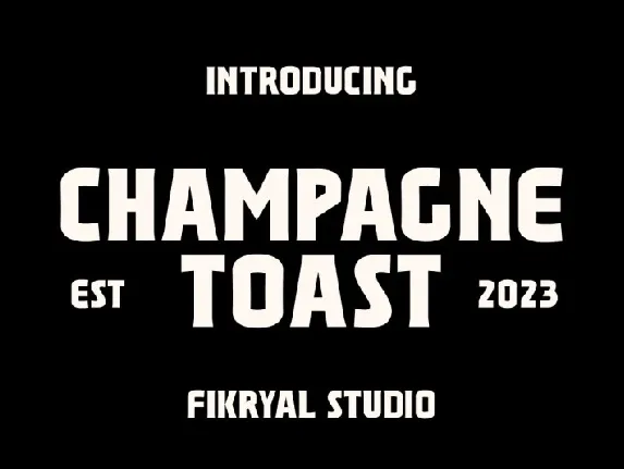 Champagne Toast font