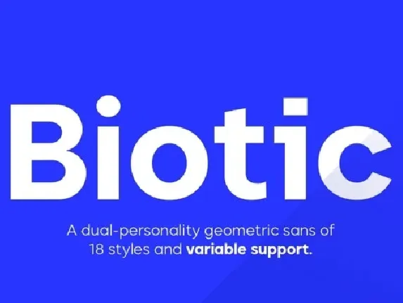 Biotic Family Demo font