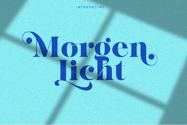 Morgenlicht font