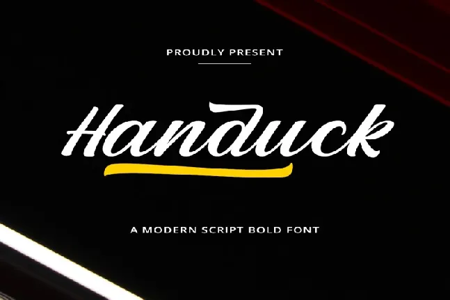 Handuck font