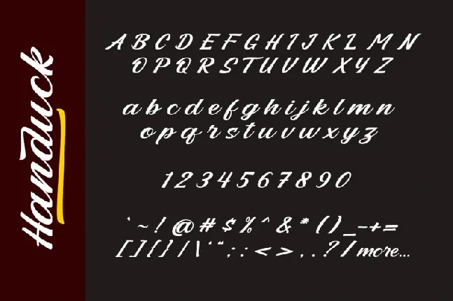 Handuck font