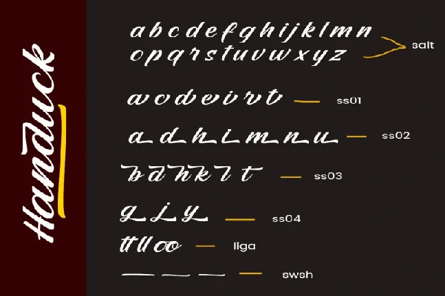 Handuck font