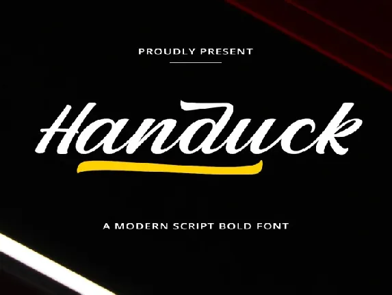 Handuck font