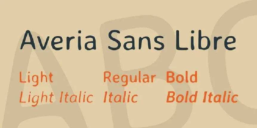 Averia Sans Libre Family font