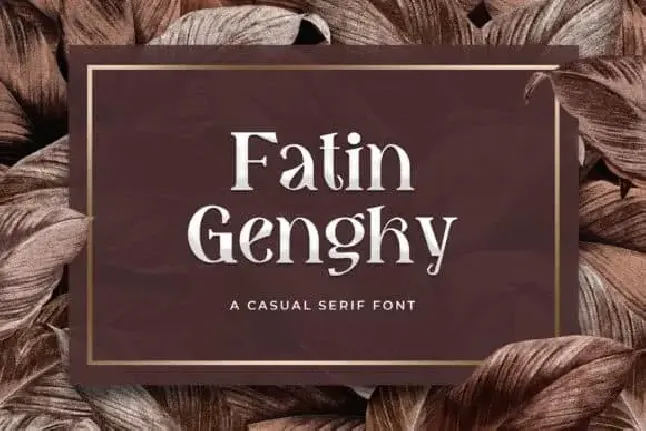 Fatin Gengky Serif font