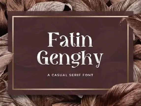 Fatin Gengky Serif font