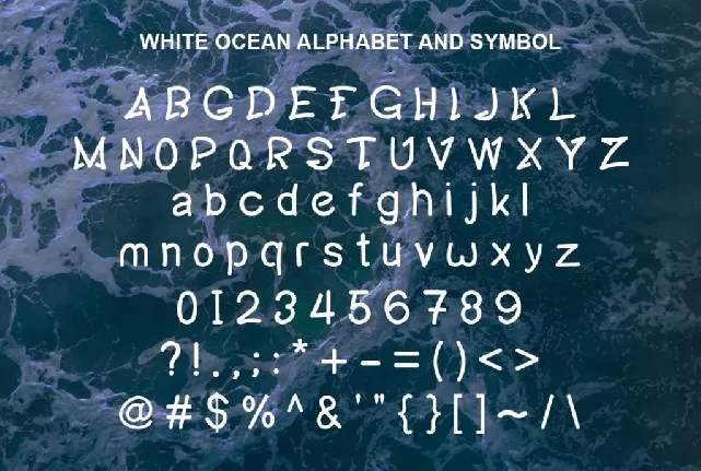 White Ocean font